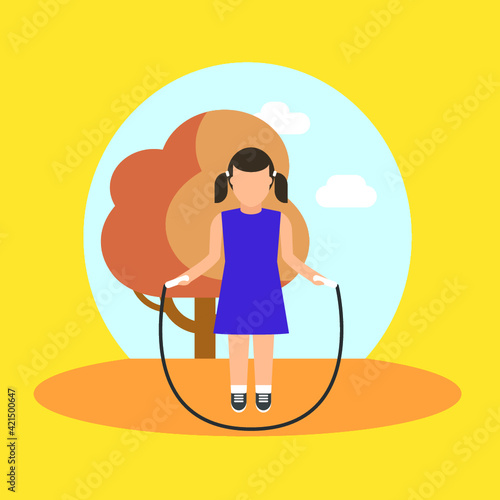Vector illustration of school and pupils life. 