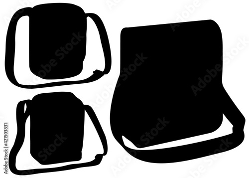 Small shoulder bags for men in a set.