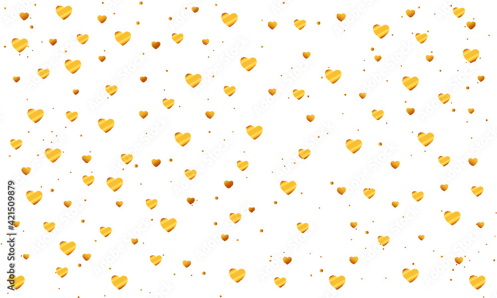 Elegant Gold Hearts Background Elegant Gold Hearts Background