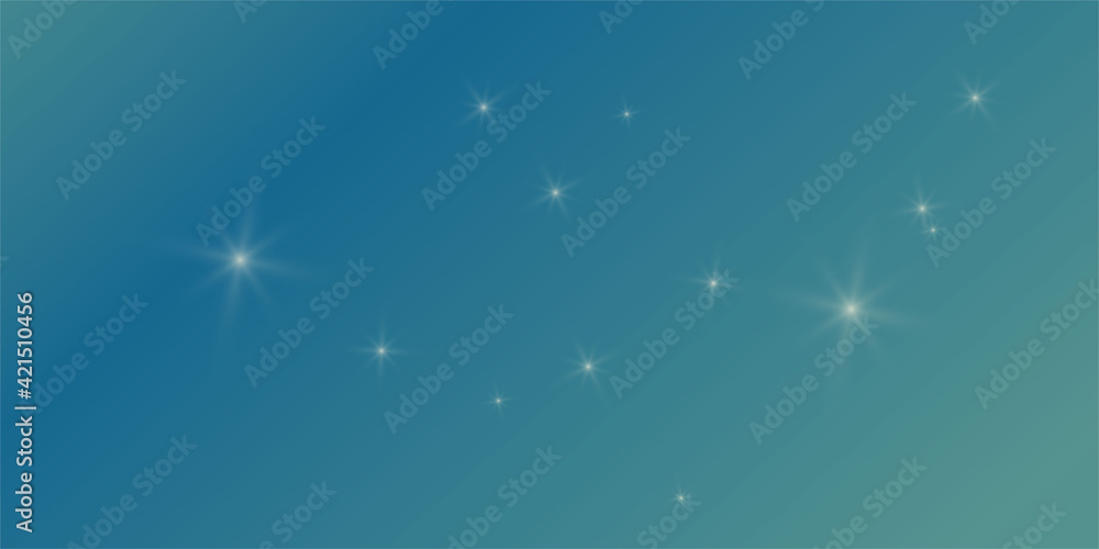 Gradient colorful bright background with stars flare glare lights. Vector illustration horizontal format Gradient colorful bright background with stars flare glare lights. Vector illustration horizontal format