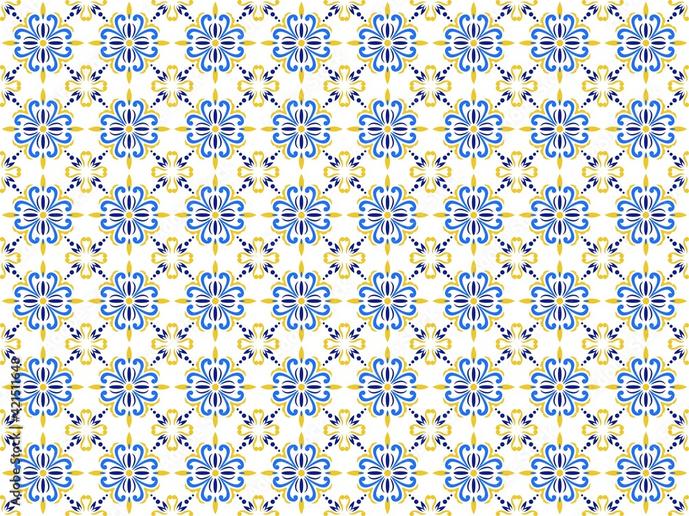 Azulejos Portuguese tile floor pattern Azulejos Portuguese tile floor pattern