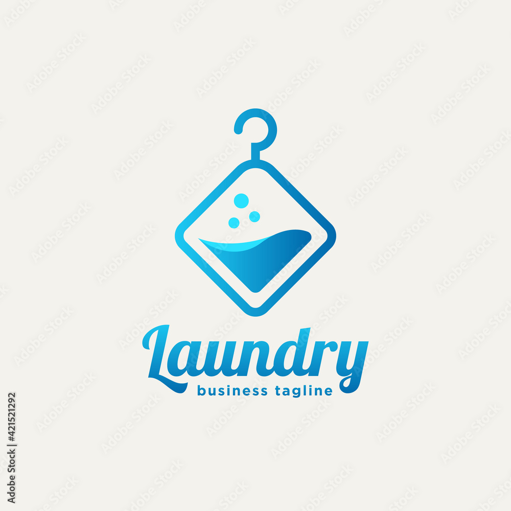 Laundry Washer minimalist line art flat logo icon template vector illustration design. simple modern label logo concept