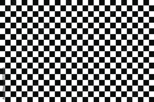 Black and White Chess Pattern