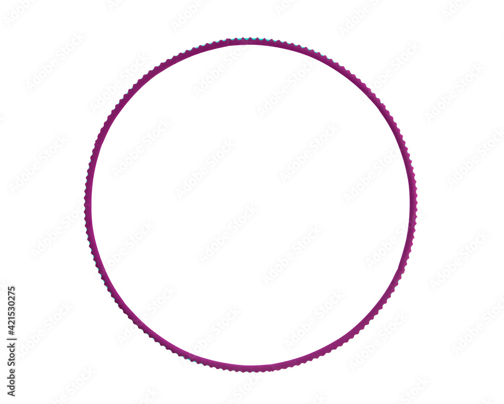 one hula hoop on white background Stock Photo | Adobe Stock