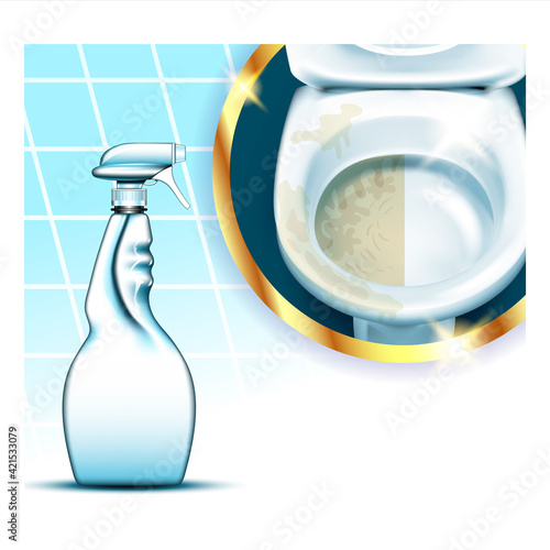 Super Clean Creative Advertising Poster Vector Illustration