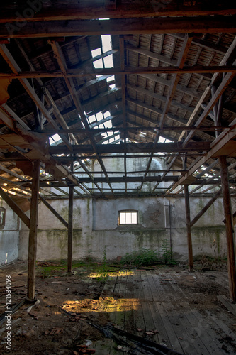Devastated warehouse