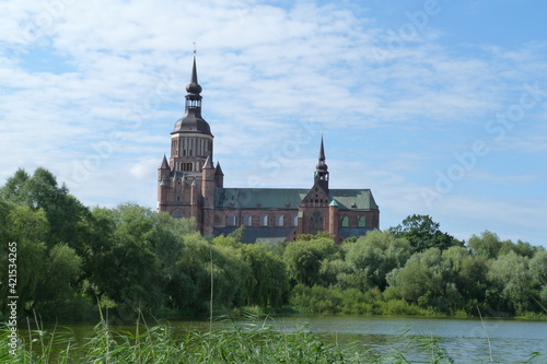 Stralsund Frankenteich Kirche St. Marien