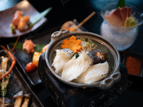 Japanese Menu - Sea Bass Hotpot Nabe