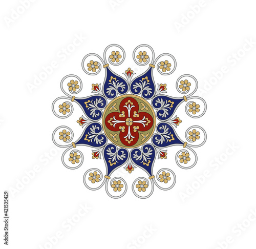 SYMBOLS OF THE CATHOLIC CHURCH, WITH CROSSES DECORATED FOR SACRED DRESSES