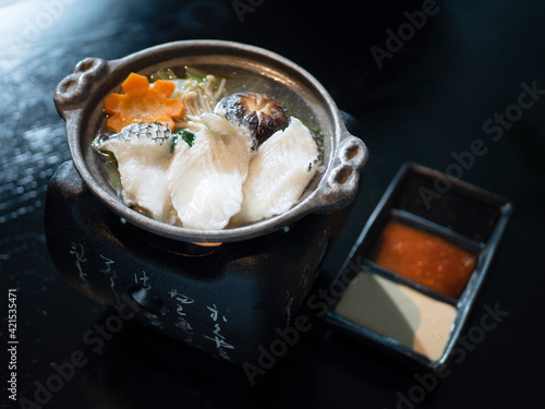 Japanese Menu - Sea Bass Hotpot Nabe