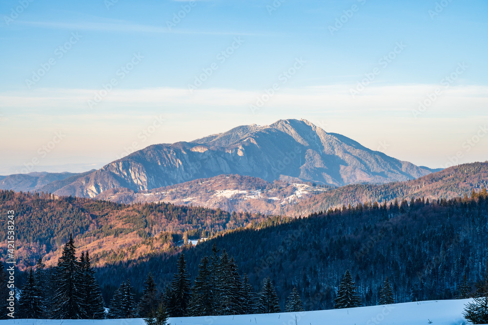 Postavaru mountain near Brasov in Transylvania, Romania