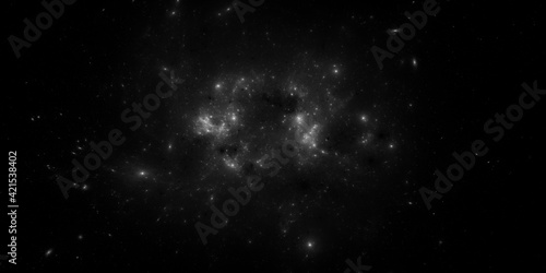 Fototapeta Naklejka Na Ścianę i Meble -  Banner Star field background . Starry outer space background texture . Colorful Starry Night Sky Outer Space background. 3D illustration