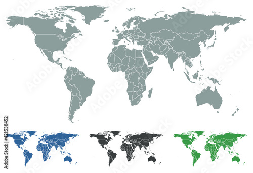 Map of World with countries
