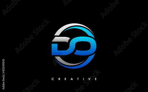 DO Letter Initial Logo Design Template Vector Illustration