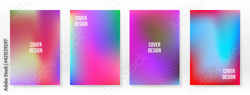 Minimal Poster. Pastel Soft. Rainbow Gradient Set