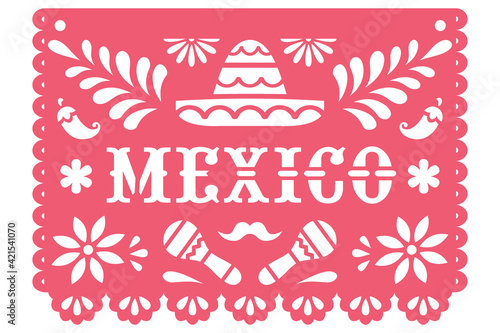Mexico Papel Picado Banner