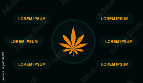 cannabis infographic social media template for your content product