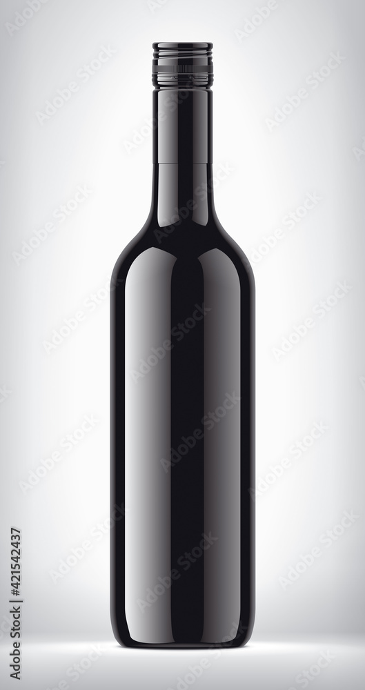 Non-transparent Bottle on background. Non-transparent Bottle on background.