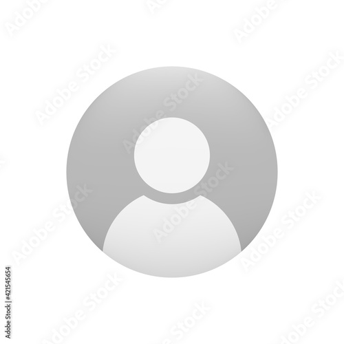 Avatar Profile Icon. Default Social Media User Vector