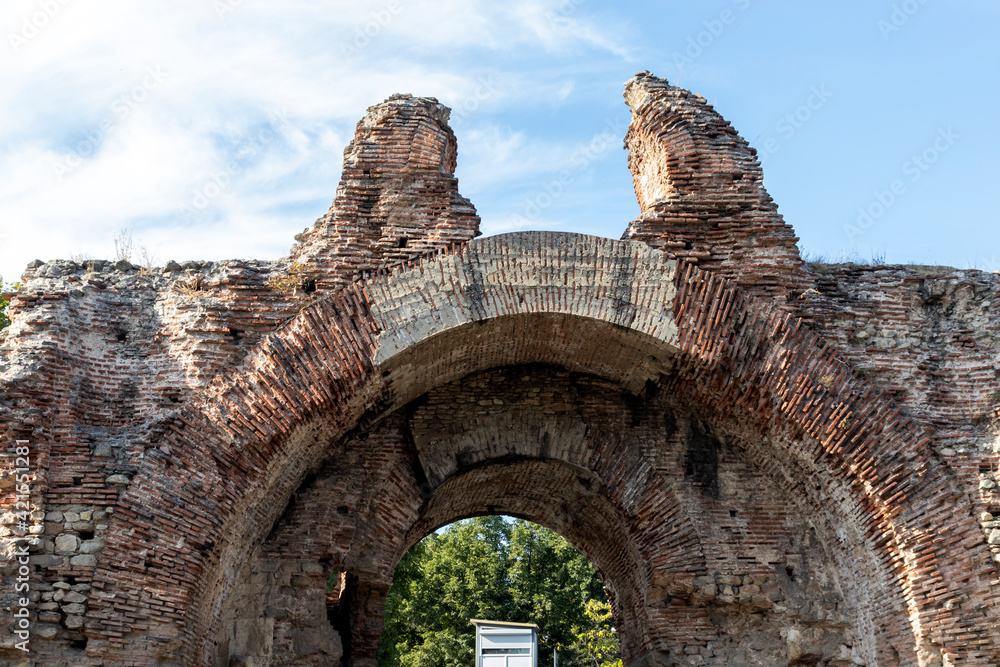 The Camels gate at roman city of Diocletianopolis, town of Hisarya,  Bulgaria