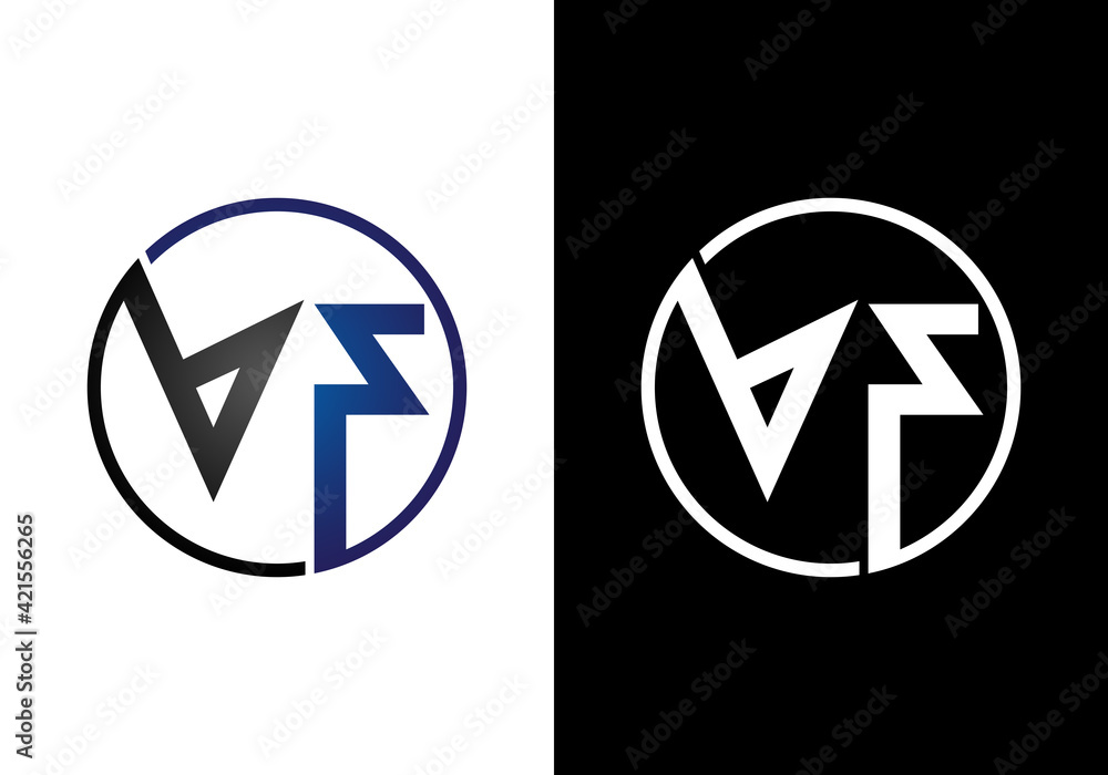 V F Letter Logo Design. Creative V F Letters icon vector. V F Letter Logo Design. Creative V F Letters icon vector.