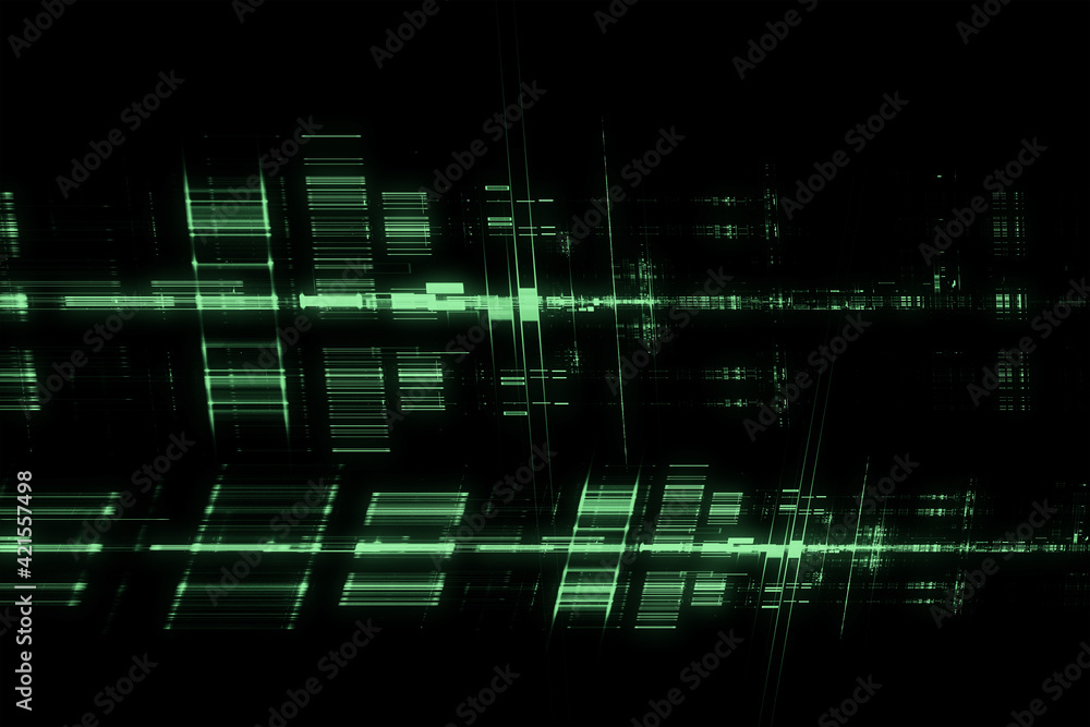 Fototapeta premium Abstract digital science fiction futuristic background