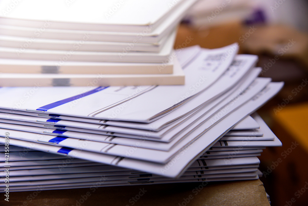 Obraz premium stack of magazines