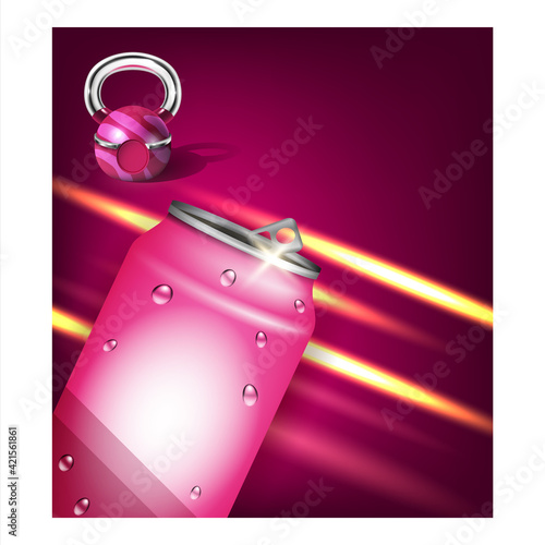 Ultra Energy Drink Creative Promo Poster Vector