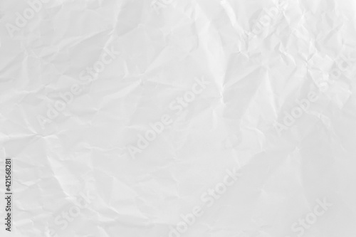 White crumpled paper texture background