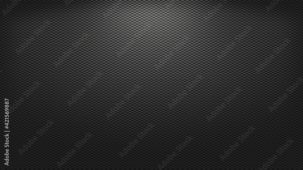Naklejka premium 3d render background texture carbon dark lighting backdrop
