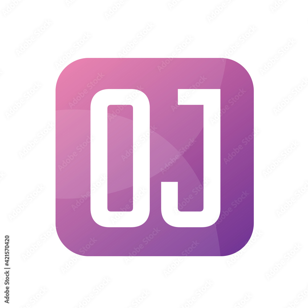 OJ Letter Logo Design With Simple style OJ Letter Logo Design With Simple style
