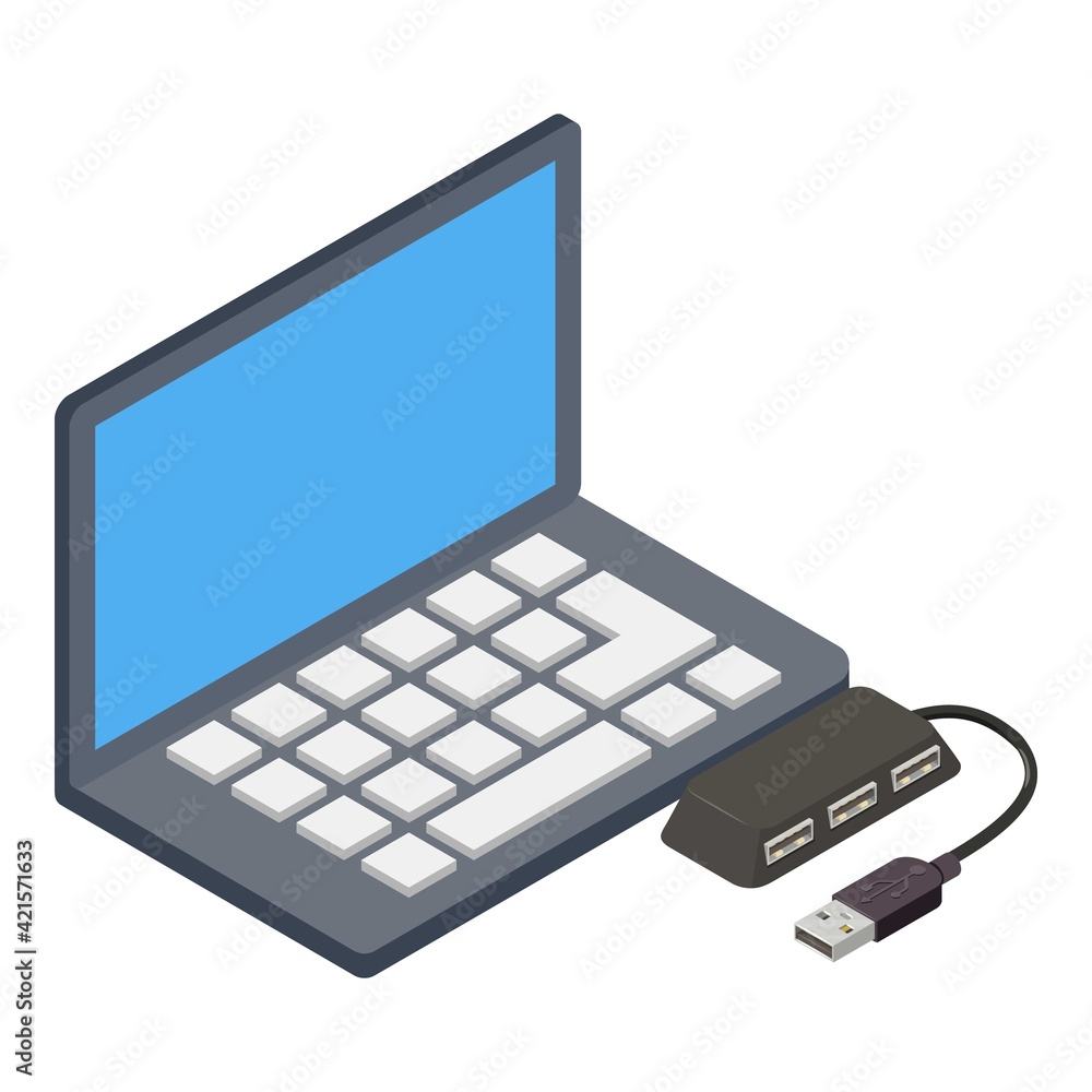 Electronic device icon. Isometric illustration of electronic device vector icon for web Electronic device icon. Isometric illustration of electronic device vector icon for web