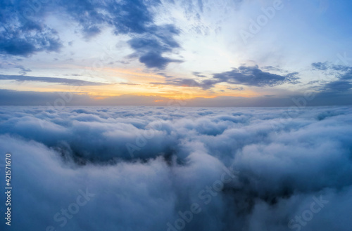 Beatuful dawn sky over clouds high. © Артур Ничипоренко