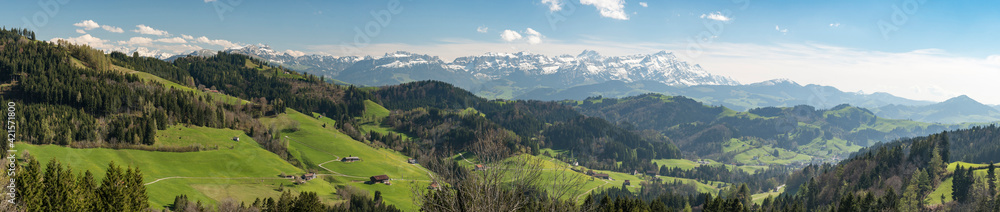 Bergpanorama im Appenzell