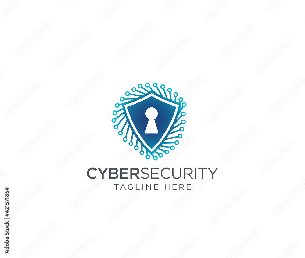 Cyber security logo Cyber security logo