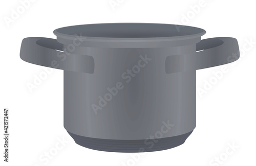 Isolated cooking pot. vector illustration