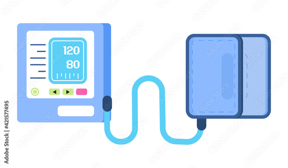 Tonometer icon. Blood pressure measurement device. Medical instrument icon vector. Hypertensive symbol