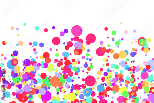 Light multicolor background, colorful vector texture with circles. Splash effect banner. Glitter silver dot abstract illustration with blurred drops of rain. Pattern for web page, banner,poster, card