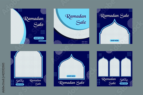 Modern ramadan feed design template