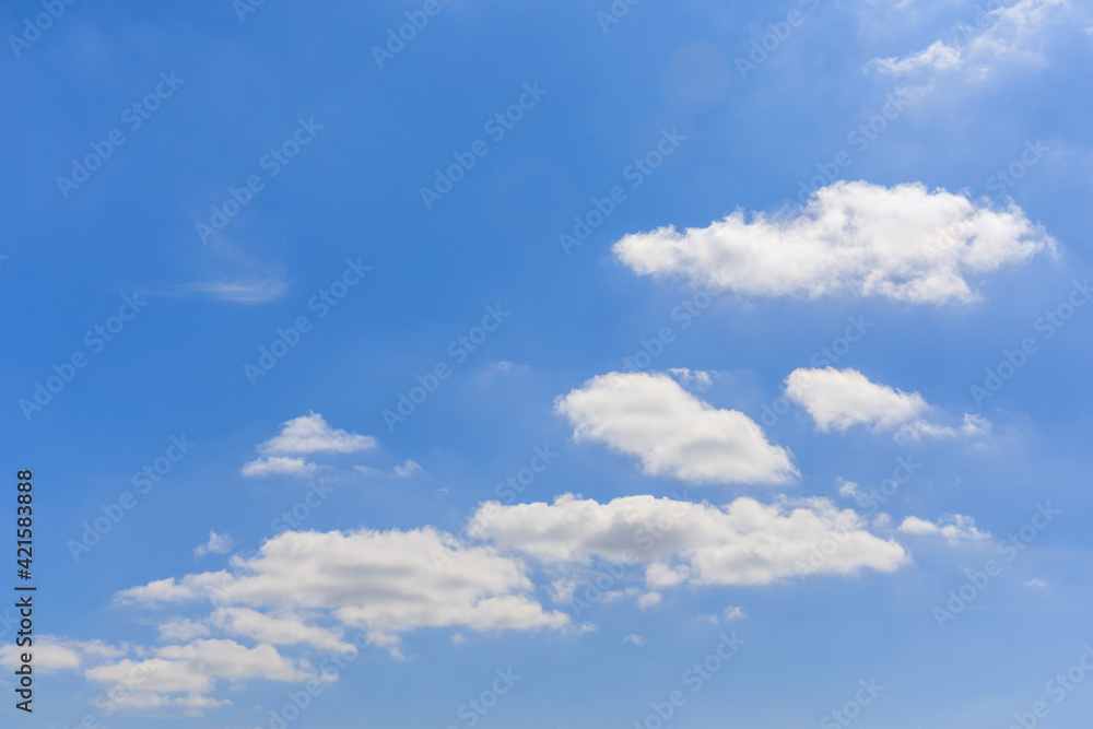 White clouds on the blue sky for background. White clouds on the blue sky for background.