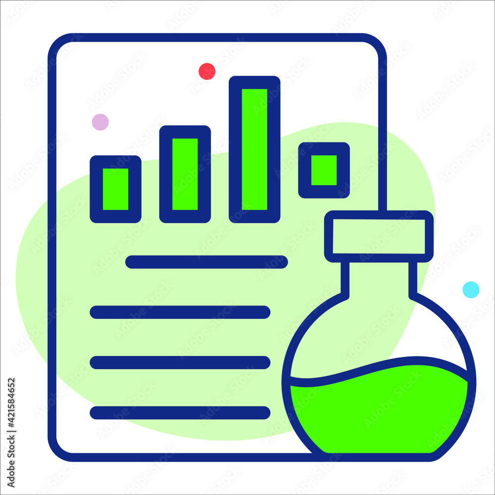 business testing report flat line modern illustration business testing report flat line modern illustration