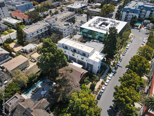 Aerial view above Hillcrest neighborhood in San Diego, California. USA photo