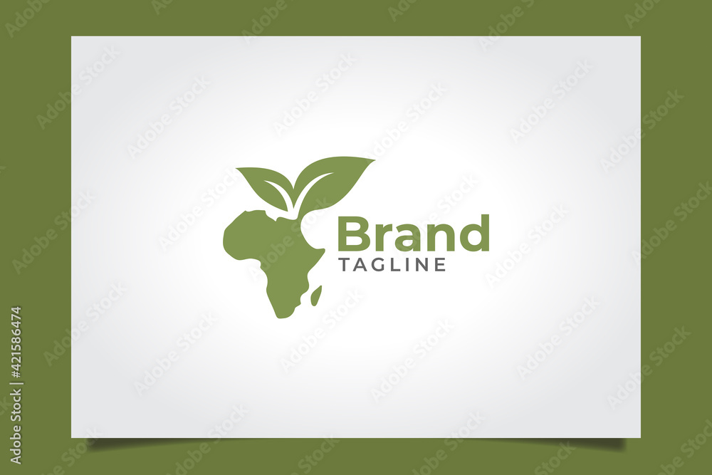 an african agriculture logo vector graphic for any business.