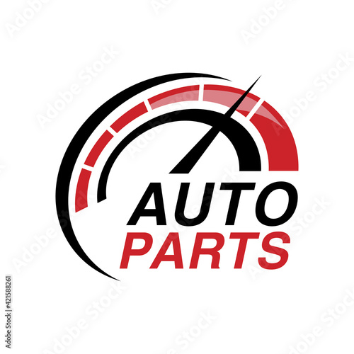 Vector logo of car parts, auto repair