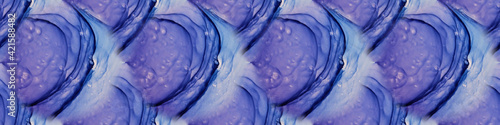 Alcohol ink seamless banner. Natural pattern,