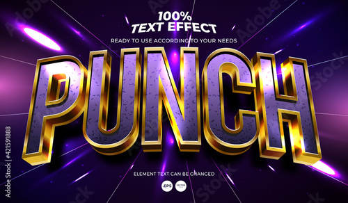 Punch Editable Text Effect