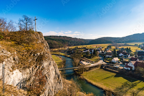 Spring hike in the Danube Valley near Sigmaringen photo