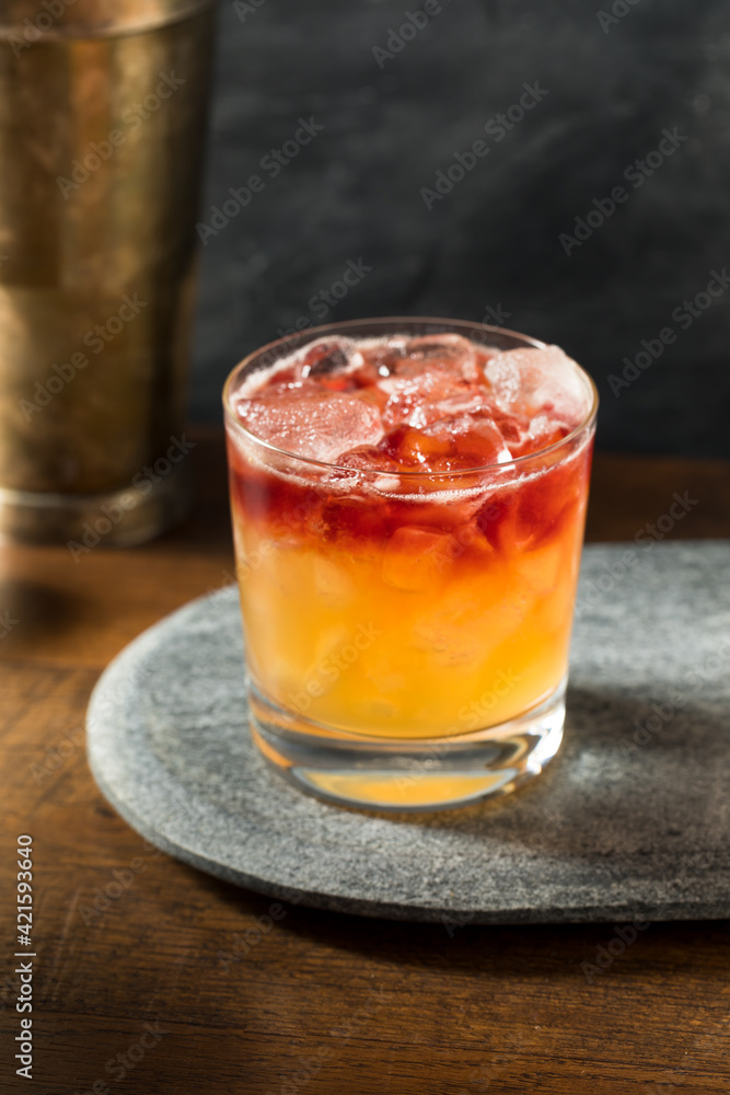 Boozy Port New York Sour Cocktail Boozy Port New York Sour Cocktail