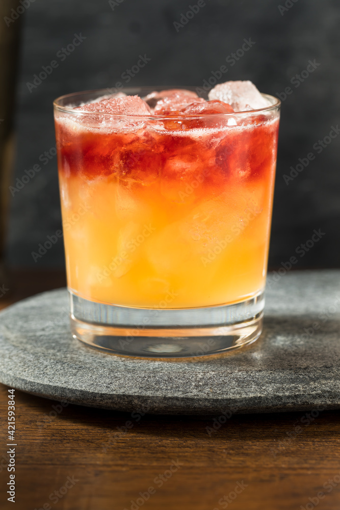 Boozy Port New York Sour Cocktail Boozy Port New York Sour Cocktail