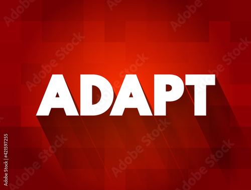 Adapt text quote, concept background